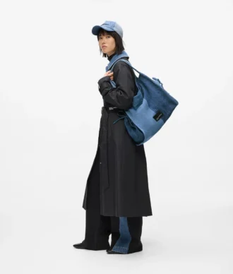Kaksivärinen denim-ostoskassi