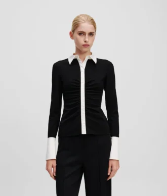 KARL ESSENTIAL PITKÄHIHAINEN POLO-PAITA