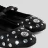 KARO MIRROR STUDS BALLET FLATS