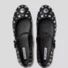 KARO MIRROR STUDS BALLET FLATS