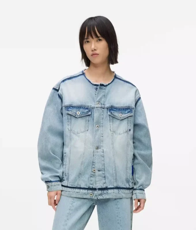 Kauluseton denimtakki Kauluseton denimtakki