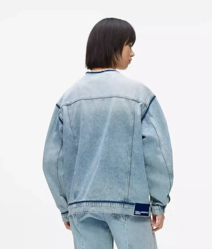Kauluseton denimtakki Kauluseton denimtakki
