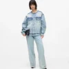 Kauluseton denimtakki Kauluseton denimtakki