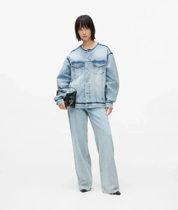 Kauluseton denimtakki Kauluseton denimtakki