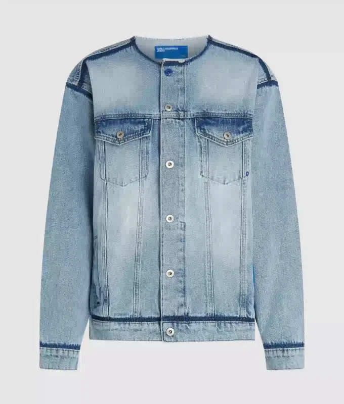 Kauluseton denimtakki Kauluseton denimtakki
