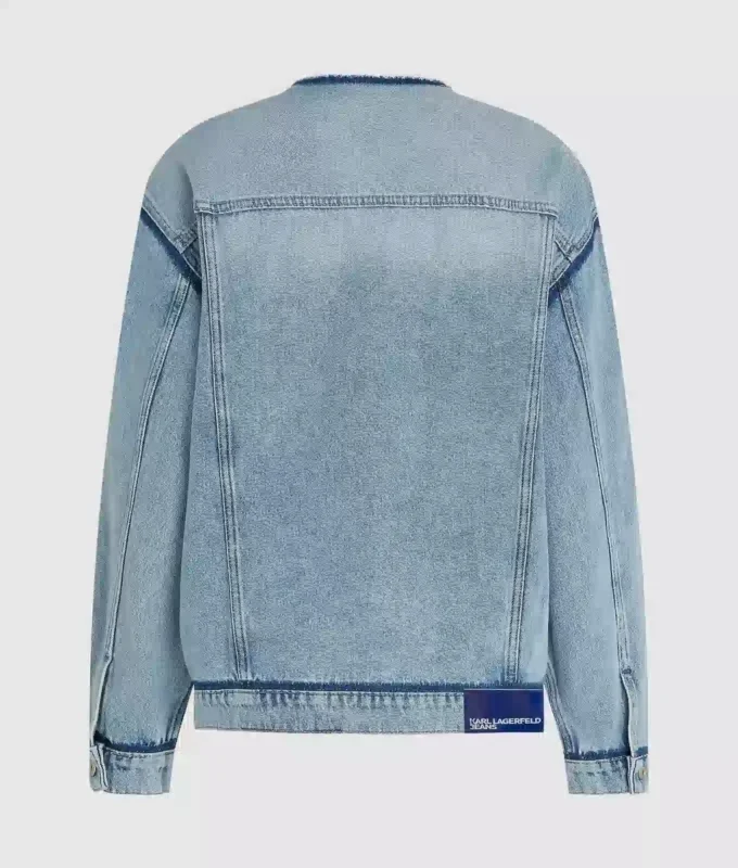 Kauluseton denimtakki Kauluseton denimtakki