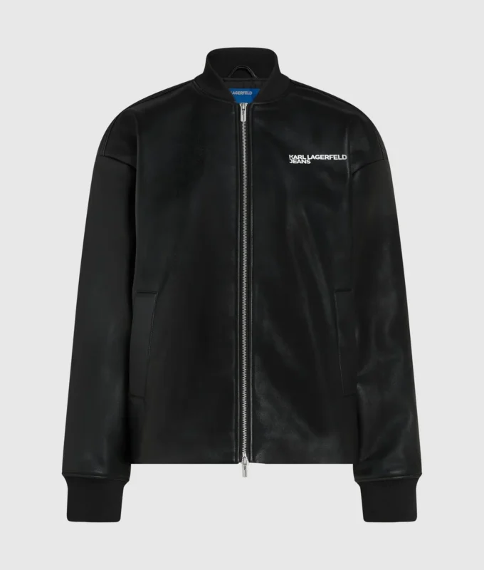 Keinonahkainen bomber-takki