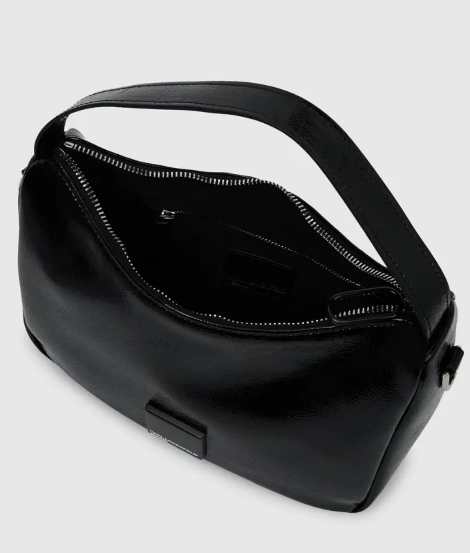 Kiiltävä mini-hobo-laukku Kiiltävä mini-hobo-laukku