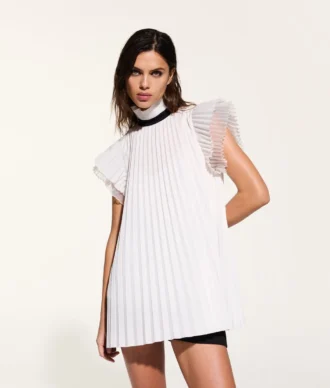 KL STUDIO PLEATED BLOUSE