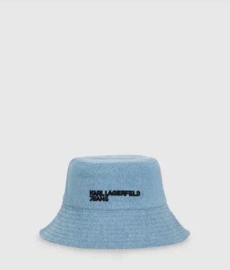 Käännettävä denim-bucket-hattu
