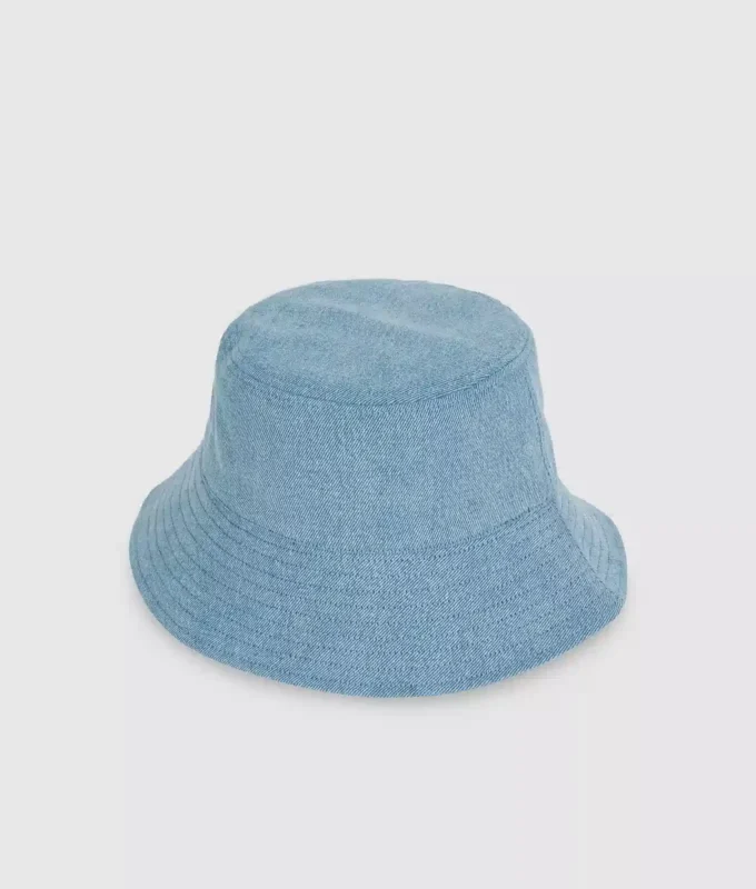 Käännettävä denim-bucket-hattu Käännettävä denim-bucket-hattu