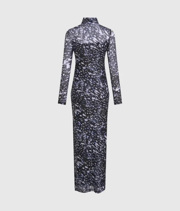 Koko pinnan kattava printtinen mesh-mekko Koko pinnan kattava printtinen mesh-mekko