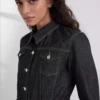KONTRASTITIKATTU DENIMTAKKI KONTRASTITIKATTU DENIMTAKKI
