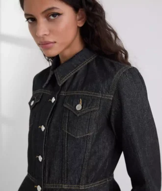 KONTRASTITIKATTU DENIMTAKKI