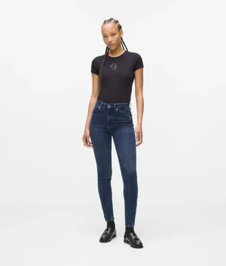 Korkeavyötäröiset skinny-farkut