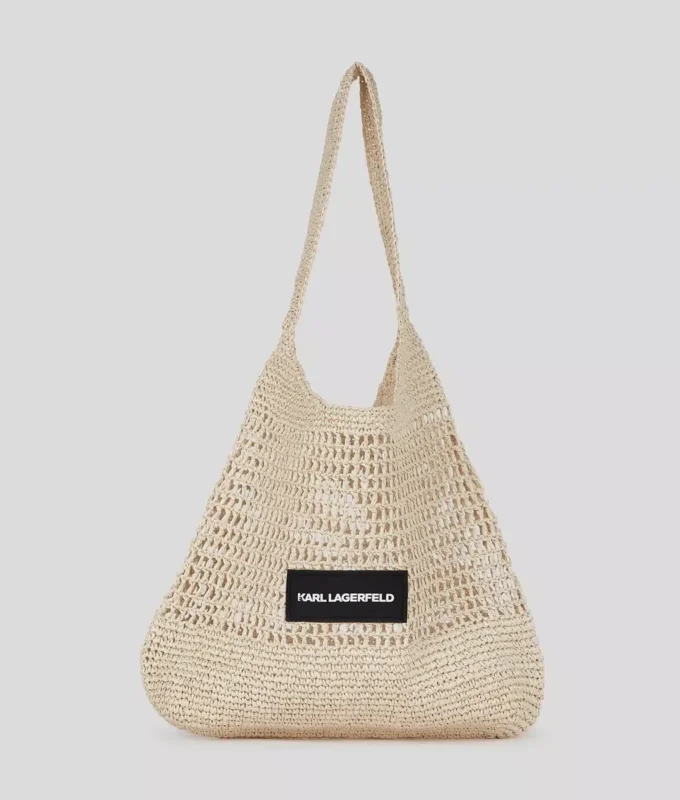 LOGO CROCHET BEACH BAG LOGO CROCHET BEACH BAG
