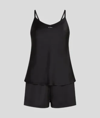 LOGO SATIN PAJAMA SET