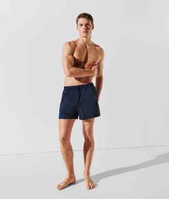 METALLIC LOGO SHORT-LENGTH BOARDSHORTS