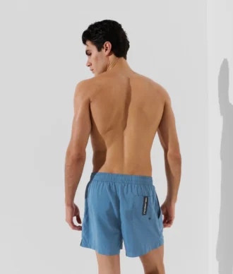 METALLIC LOGO SHORT-LENGTH BOARDSHORTS