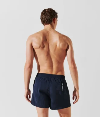METALLIC LOGO SHORT-LENGTH BOARDSHORTS