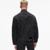 Monogram-kuvioinen denimtakki