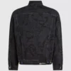 Monogram-kuvioinen denimtakki