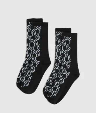 Monogram-sukat – 2-pakkaus Monogram-sukat – 2-pakkaus