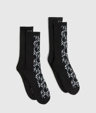 Monogram-sukat – 2-pakkaus