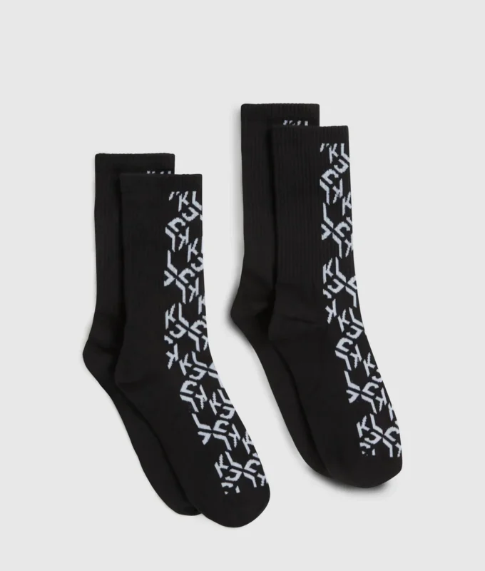 Monogram-sukat – 2-pakkaus Monogram-sukat – 2-pakkaus