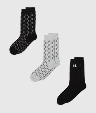 Monogram-sukat – 3-pakkaus