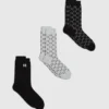 Monogram-sukat – 3-pakkaus Monogram-sukat – 3-pakkaus