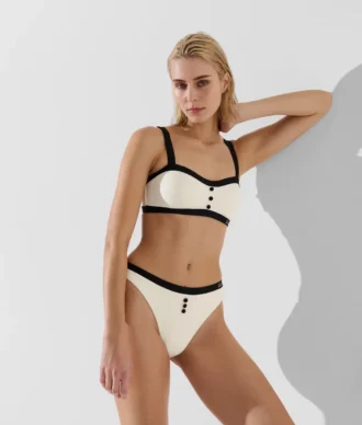 MONOKROMINEN BANDEAU-BIKININ YLÄOSA