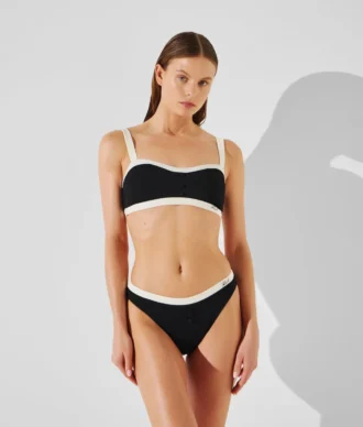MONOKROMINEN BANDEAU-BIKININ YLÄOSA