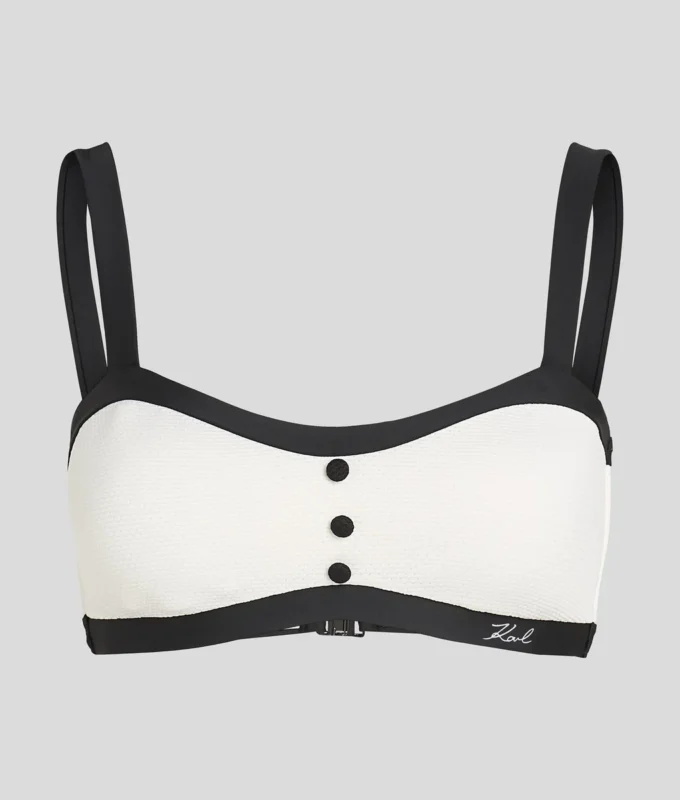 MONOKROMINEN BANDEAU-BIKININ YLÄOSA MONOKROMINEN BANDEAU-BIKININ YLÄOSA