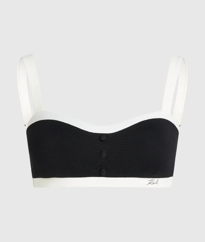 MONOKROMINEN BANDEAU-BIKININ YLÄOSA MONOKROMINEN BANDEAU-BIKININ YLÄOSA