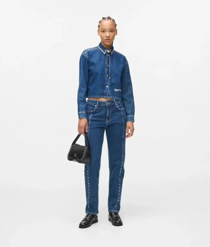 Nastoitettu denimpaita Nastoitettu denimpaita