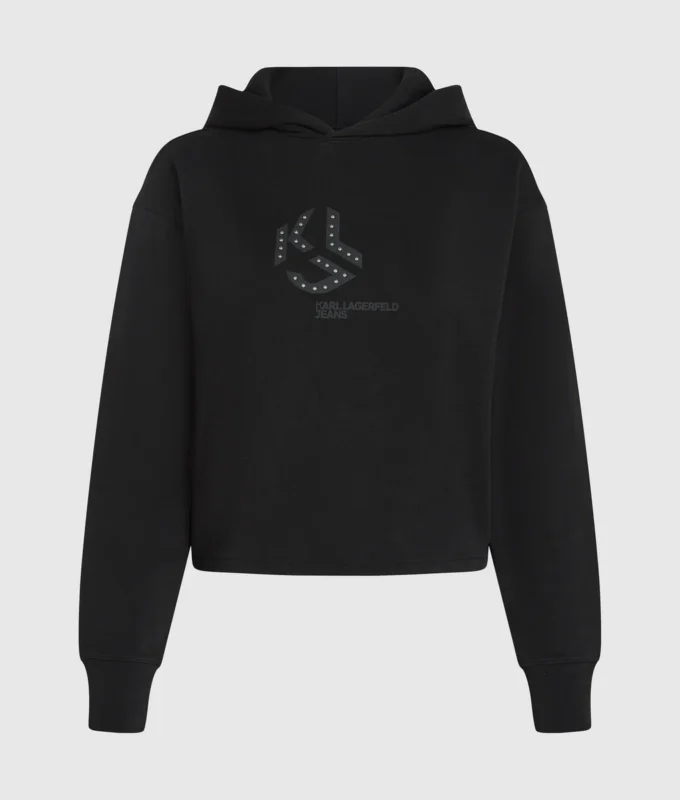 Nastoitettu monogrammi-huppari Nastoitettu monogrammi-huppari