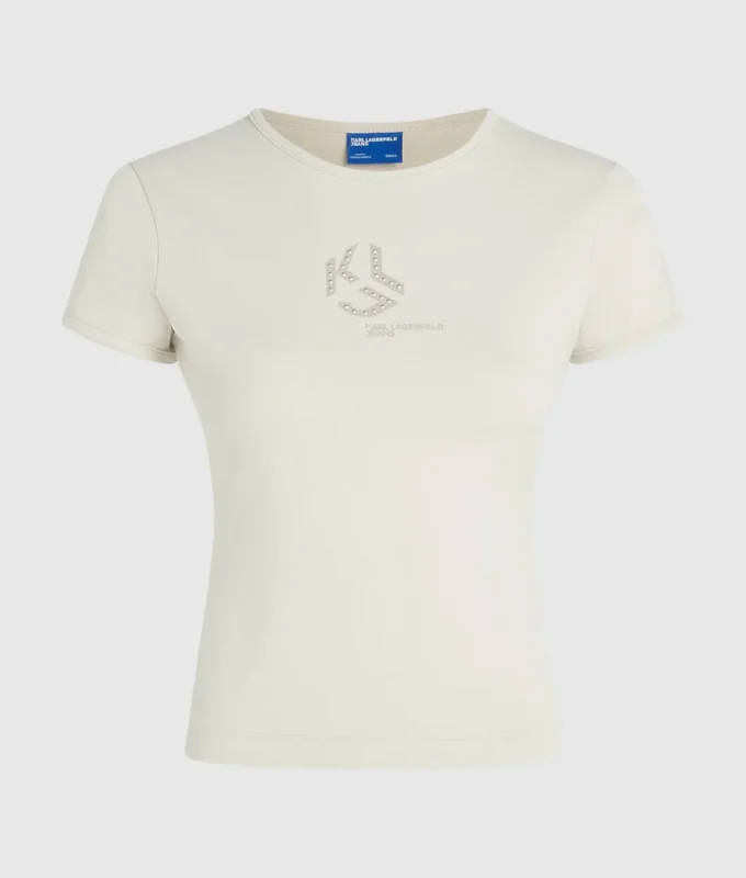 Nastoitettu monogrammi-T-paita Nastoitettu monogrammi-T-paita