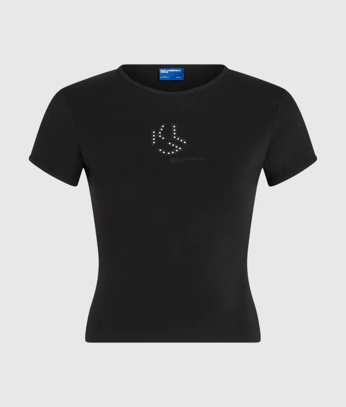 Nastoitettu monogrammi-T-paita Nastoitettu monogrammi-T-paita