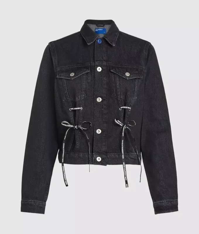 Nauhallinen denimtakki