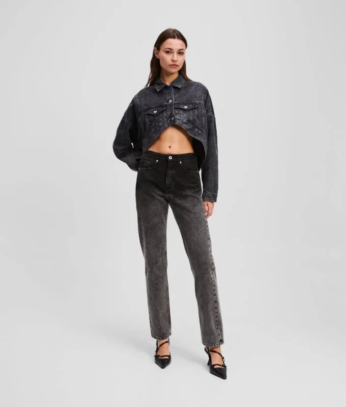 OMBRÉ HIGH-RISE STRAIGHT JEANS OMBRÉ HIGH-RISE STRAIGHT JEANS