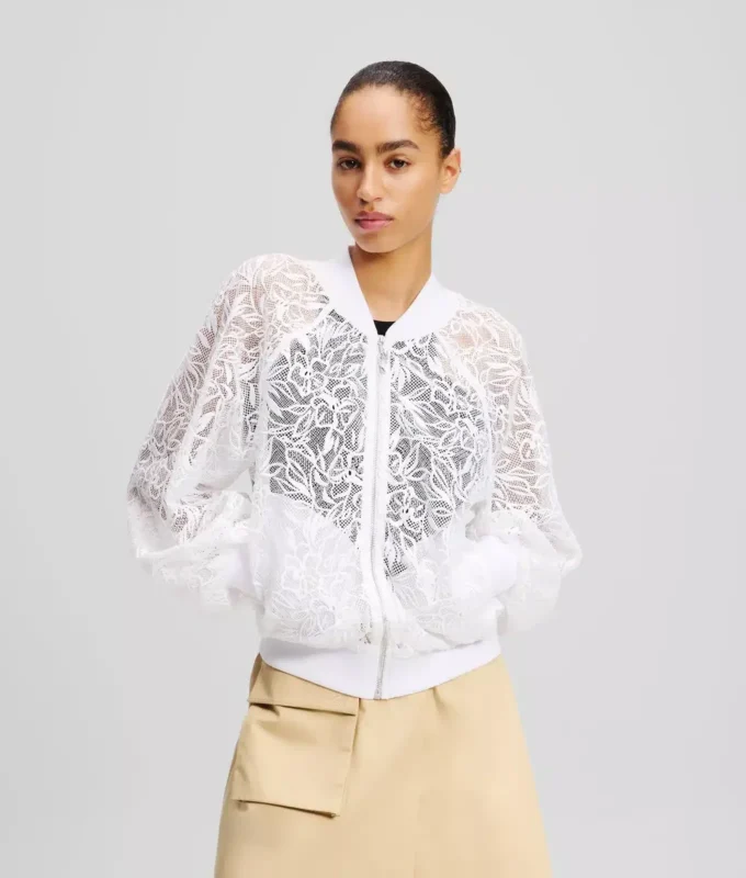 ORCHID EMBROIDERY BOMBER JACKET ORCHID EMBROIDERY BOMBER JACKET