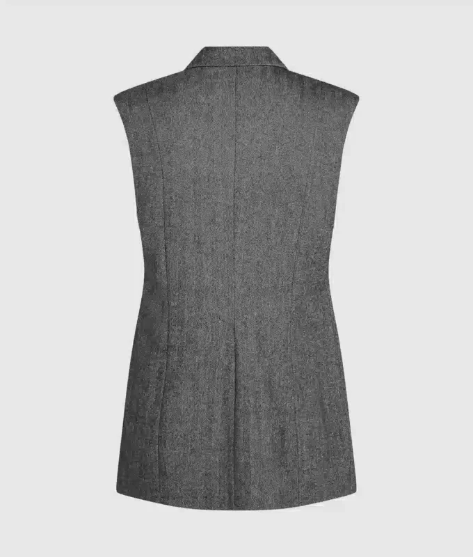 Paljettikoristeltu tweed-liivi Paljettikoristeltu tweed-liivi