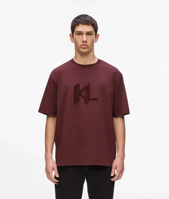 Paljettimonogrammi-T-paita Paljettimonogrammi-T-paita
