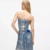 Päällystetty denim-bustier Päällystetty denim-bustier