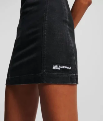 PÄÄLLYSTETTY DENIM-MEKKO