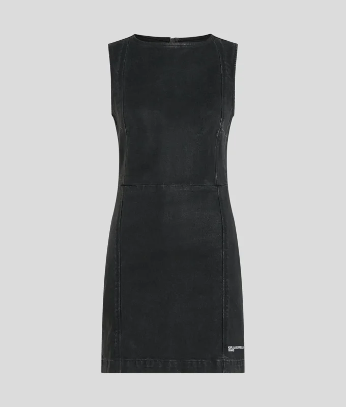 PÄÄLLYSTETTY DENIM-MEKKO PÄÄLLYSTETTY DENIM-MEKKO
