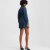 PUFF-HIIHTOINEN DENIM-MEKKO