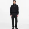 Puolivetoketjullinen turtleneck-villapaita Puolivetoketjullinen turtleneck-villapaita