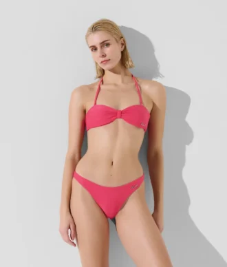 RIBBED BANDEAU BIKINI TOP
